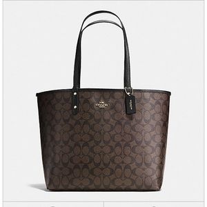 COACH REVERSIBLE CITY TOTE, SIGNATURE